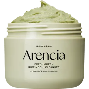 [Arencia Official] Fresh Green Rice Mochi Cleanser, 4.23oz - Gentle Foaming Facial Cleansing for Clogged Pores and Acne-Prone Skin