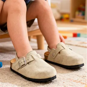 Lumubby Toddler Suede Clog Footwear - Suede Upper, Faux Fur, Slip-On Design for Boys and Girls (Kids' Sandals & Flip Flops)