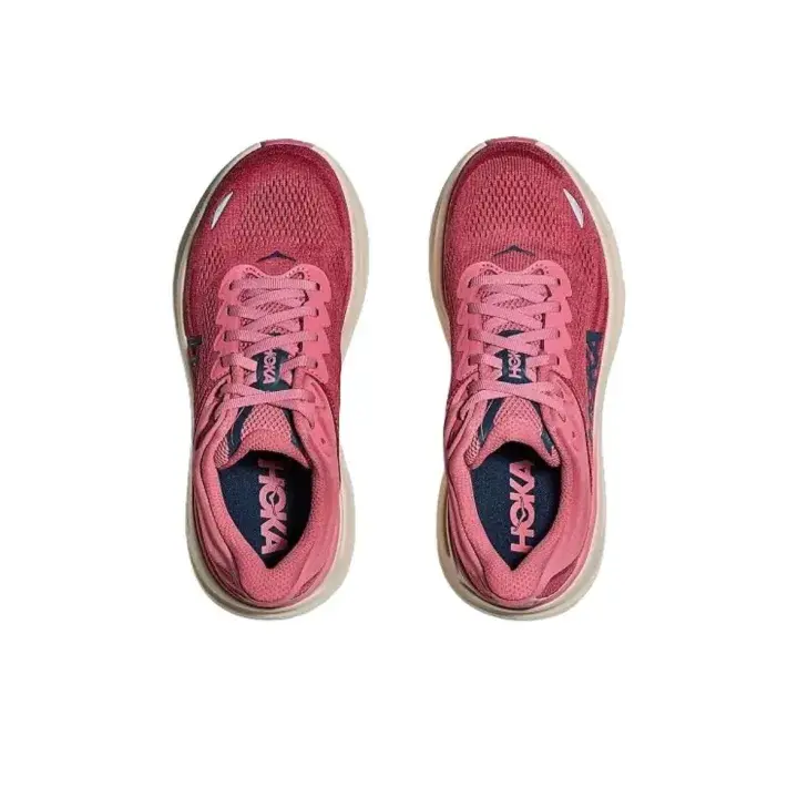 Unisex Low Top Running Shoes Rose Mesh Upper Thick Cushioned Sole Breathable Lightweight Athletic Walking Training Casual Sneakers For Men Women