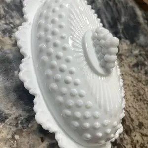 Vintage Indiana Colony White Milk Glass Harvest tea cups, plates, creamer and vine glasses