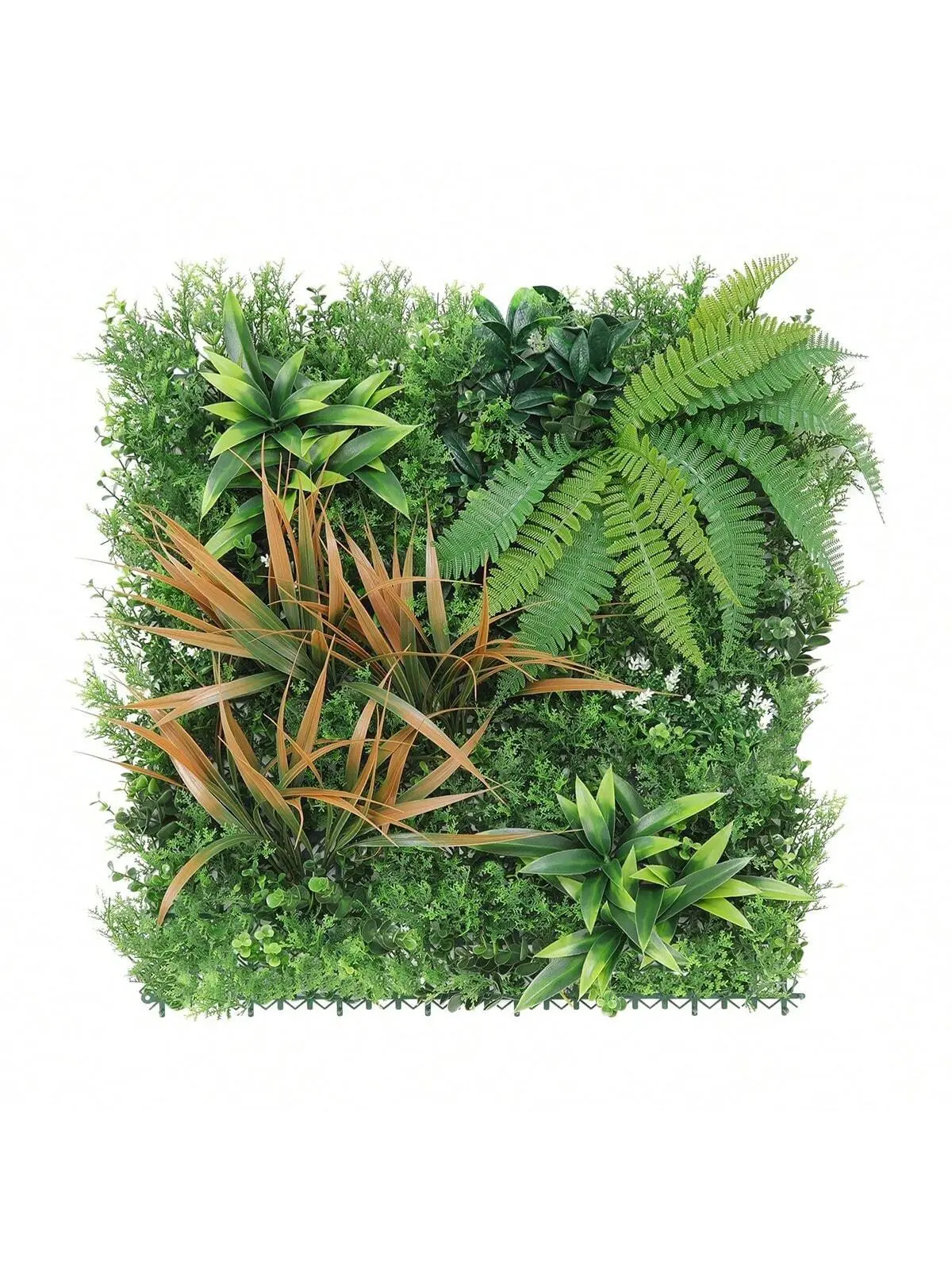 【Christmas Gift】Artificial Grass Wall Panels, 20"X 20" Fake Plant Wall Panels With Daisy Fake Greenery Leaf Hedge,Privacy Screen, Sun Protected Green Wall Decor For Outdoor, Indoor, Garden, Backyard And Decor Decorative Fruit Nature Pack Ornaments