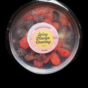 Spicy Mango Chamoy 7 Ounce Gummy Candy - Sweet Snack