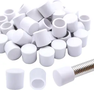 20PCS 0.39-Inch Rubber Door Stop Bumpers, Rubber Material Spring Hinge End Cap Replacement Tips, Wall Protection Hardware