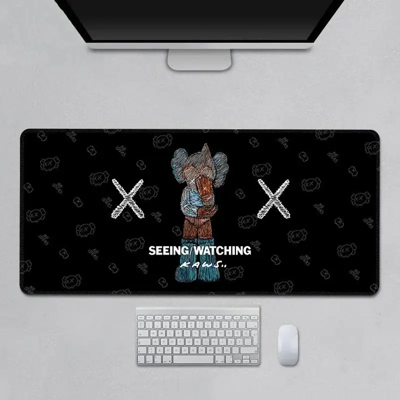 Hypebeast Cartoon Figure Extra Large Desk Mat Keyboard Mouse Pad E-Sports Desk Mat Desk Decor for Gamers Boys' Rooms Gift XXL mousepad