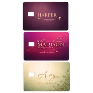 Personalized Credit Card Skin for Women | Custom Name & Motto Card Cover | Luxury Feminine Debit Card Sticker | Entrepreneur Boss Girl Aesthetic | Gift for Her | 3 Elegant Designs | Editable Text | Stylish Wallet Accessory