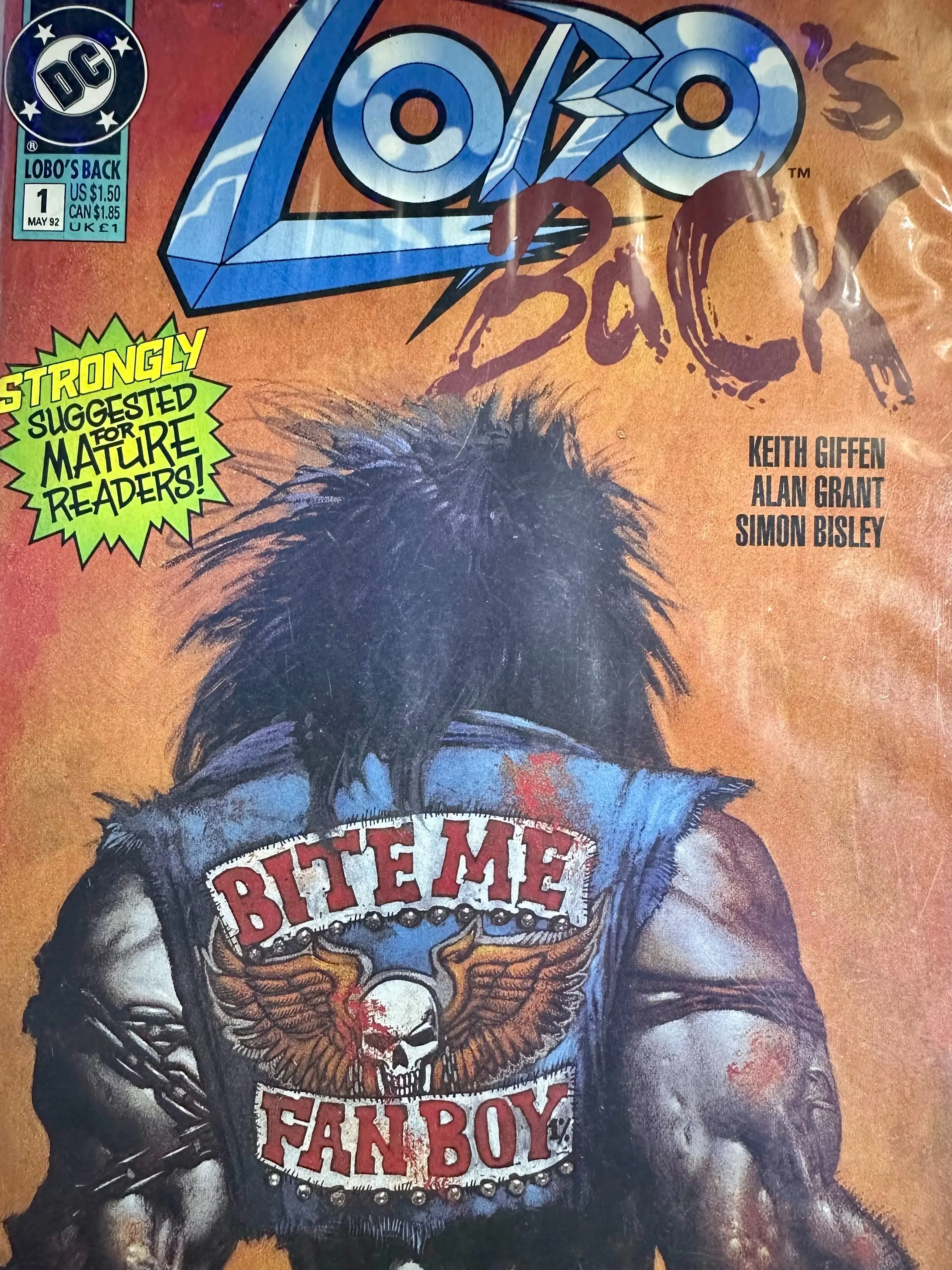 Lobo's Back #1 (May 1992) By Griffen, Grant and Bisley D.C. Comics NM