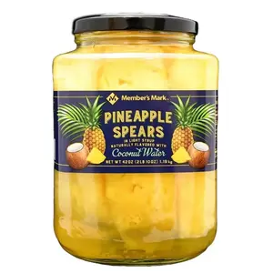 Member's Mark Pineapple Spears in Coconut Water (42 Ounce) Instant Food Natural Vitamin