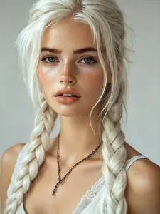 Double Braids Platinum Blonde Synthetic Lace Front Wig  Platinum Blonde Twist Braids Synthetic Wig 13x4 HD Lace Front Wig  Glueless Synthetic Lace Frontal Wig for Heat Resistant Fiber Wigs Holiday Party Use Synthetic Hair Wigs