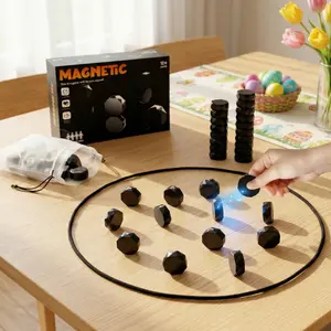 Portable Strategy Board Game for Easter, 2 Player Tabletop Game for Kids and Adults, Fun Family Game Night Activity, Includes Travel Storage Bag, Indoor Outdoor Party Game, Educational STEM Toy for Kids, Easter Basket Stuffers Gift Idea