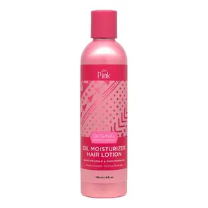 Luster's Pink Original Oil Moisturizer Hair Lotion 8oz with Vitamin E & Provitamin B5 for Reviving Damaged Hair and Reducing Breakage
