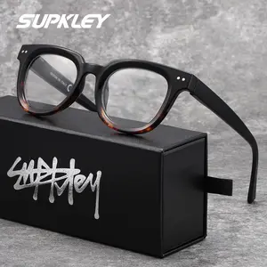 SUPKLEY Brand Upgraded Reading Glasses, Black Box, Fashionable PC Material Frame, Comfortable Spring Foot Elastic Foot Dual Color Brand Packaging, Preferred Gift For Both Men And Women