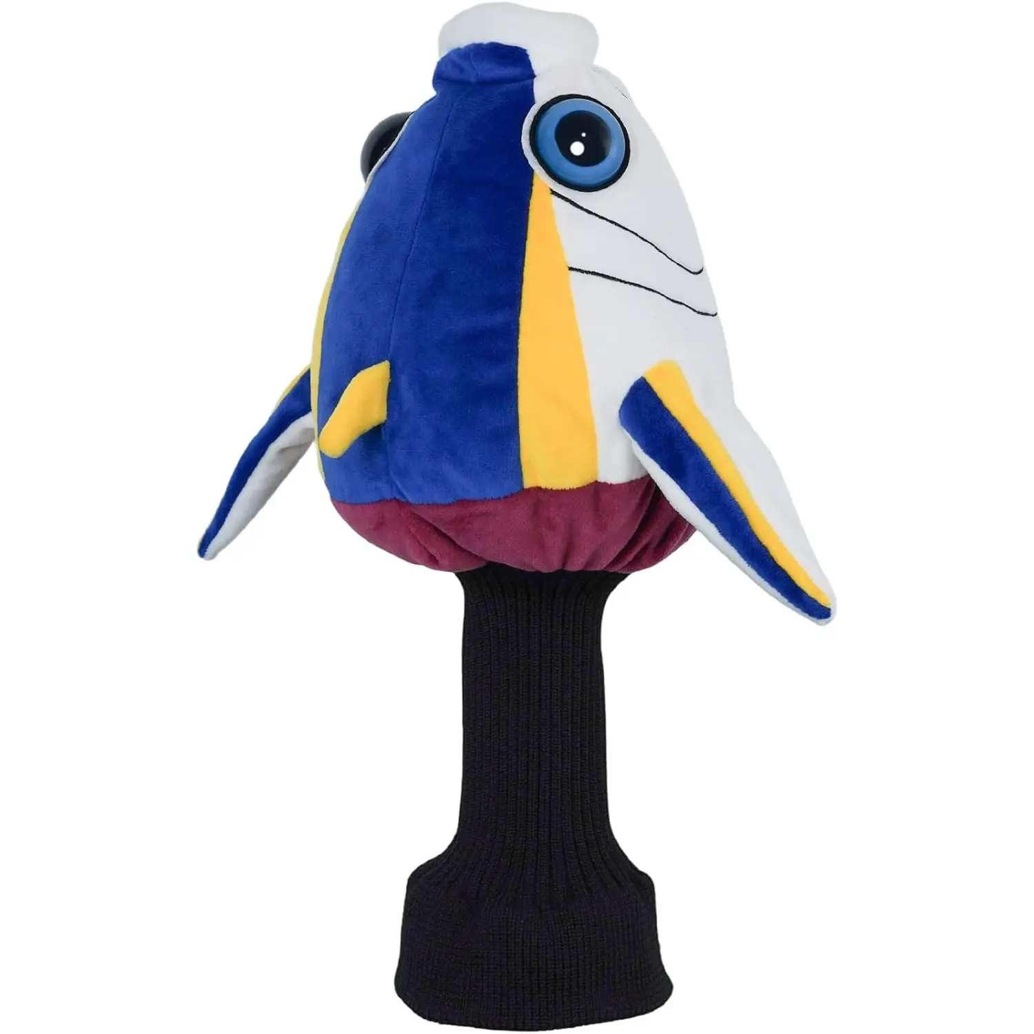 Big Crazy Funny Driver Headcover, Animal Golf Head Covers with Long Neck, Creative Fish Design, Golf Gift for Men Women, Golf Accessories, Unisex