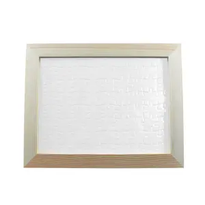 Custom Sublimation Blanks Puzzle with Wooden Frame,Sublimation Puzzle | Sublimation Puzzle Blank | 80 Piece Puzzle  DIY Blank Jigsaw Puzzle for Heat Press Transfer, Personalized Photo Gift for Anniversary, Birthday, Father's Day Lockable Jersey Display