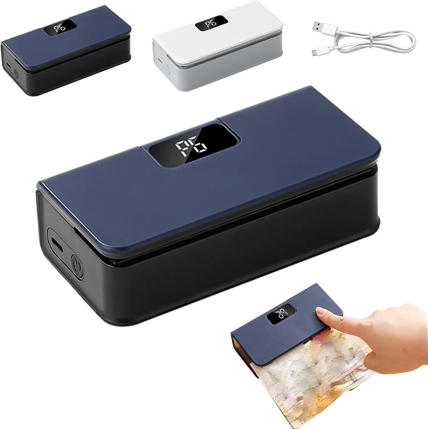 2-in-1 Cordless Portable Mini Heat Sealer with Built-In Cutter, USB Rechargeable Plastic Bag Sealer for Snack Storage, Travel & Camping Essential for Moms & Students, Compact Kitchen Preservation Gadget