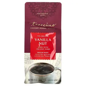 Teeccino Chicory Herbal Coffee, Vanilla Nut, Medium Roast, Caffeine Free, 11 oz (312 g)
