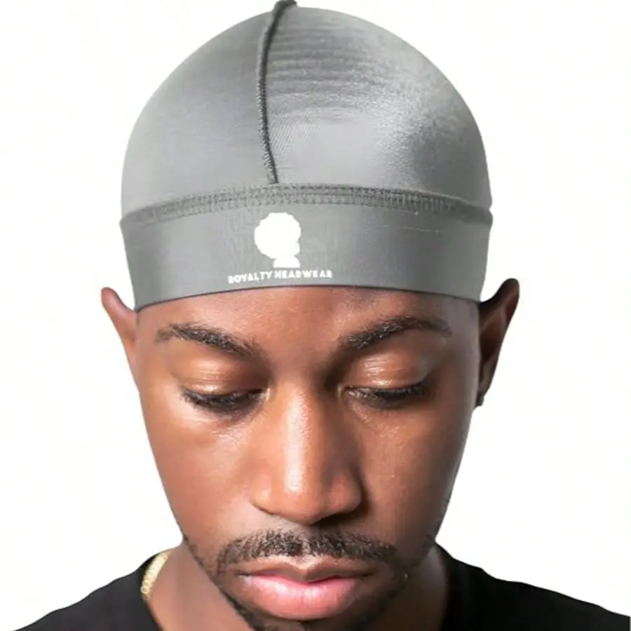 Royalty Headwear Silky Wave Cap for 360, 540 & 720 Waves, Soft Breathable Durag Skull Cap Beanie for Men/Women