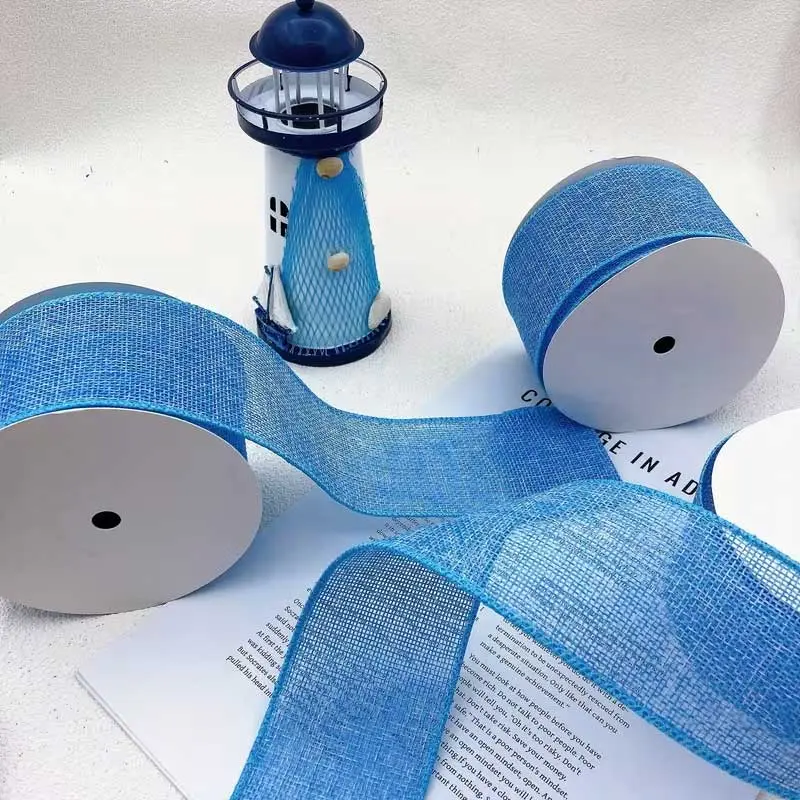 10Y/ 6.3CM/ 2.48IN Vintage Style Ribbon for Festive Gift Wrapping Decoration; Multi-Purpose Ribbon for Gift Box Packaging; Wedding Party Decoration Ribbon; Decoration Material