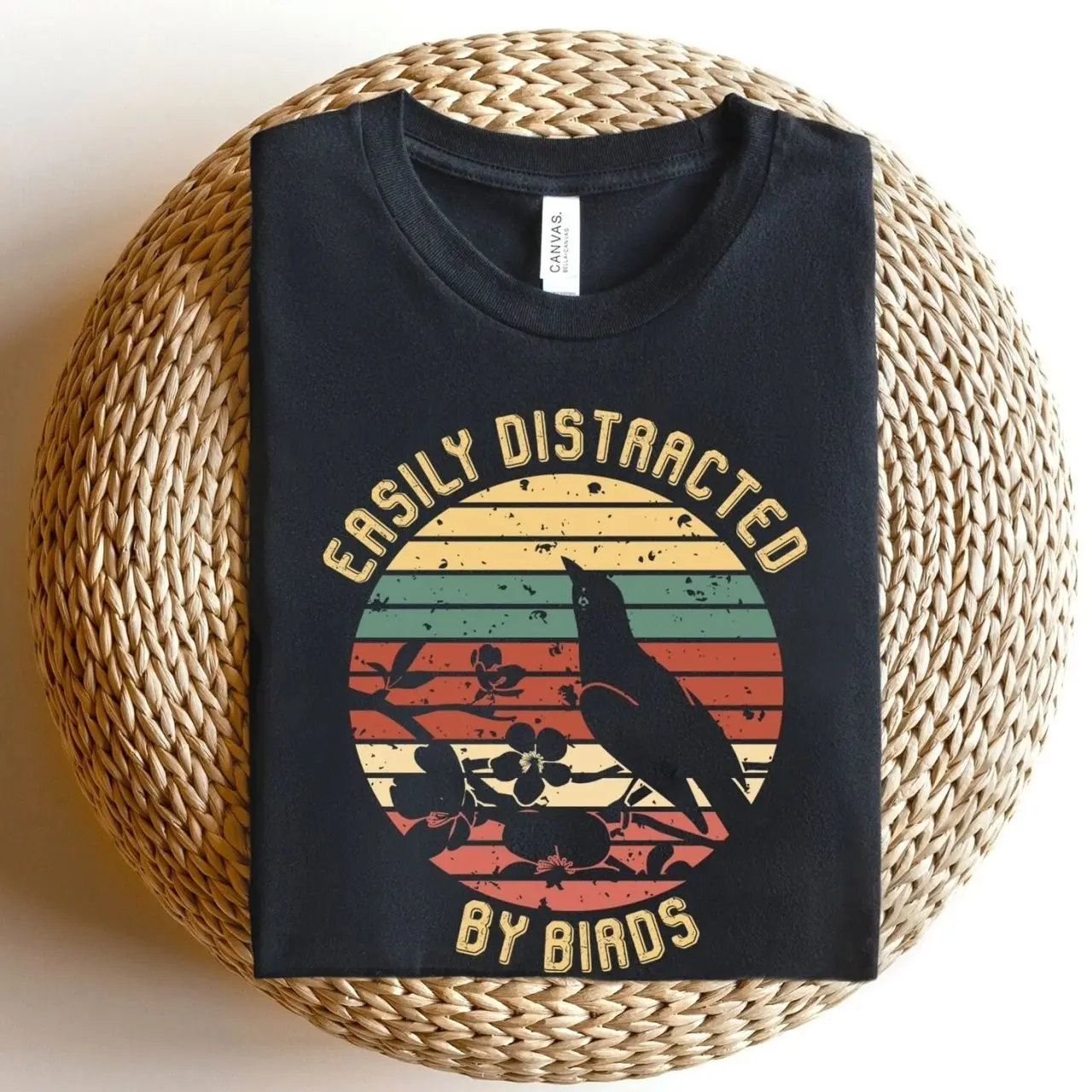 Bird Watching Graphic T Shirt Retro Bird Lover Nature Tee Gift for Birders 3