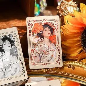 Vintage Premium Gold Foil Dream Series Playing Cards, Joker, 55 Cards Per Box, Unique Illustrated Card Game for Tabletop Fun
