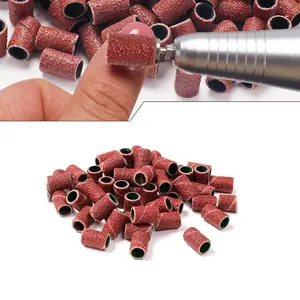 80/120/150/180/240Grit Nail Machine Nail Drill Bits Sanding Bands Set for Nail
