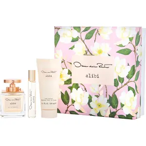 Oscar De La Renta Alibi Set-Edt Spray 3.4 Oz & Body Lotion 3.4 Oz & Edt Spray 0.5 Oz For Women