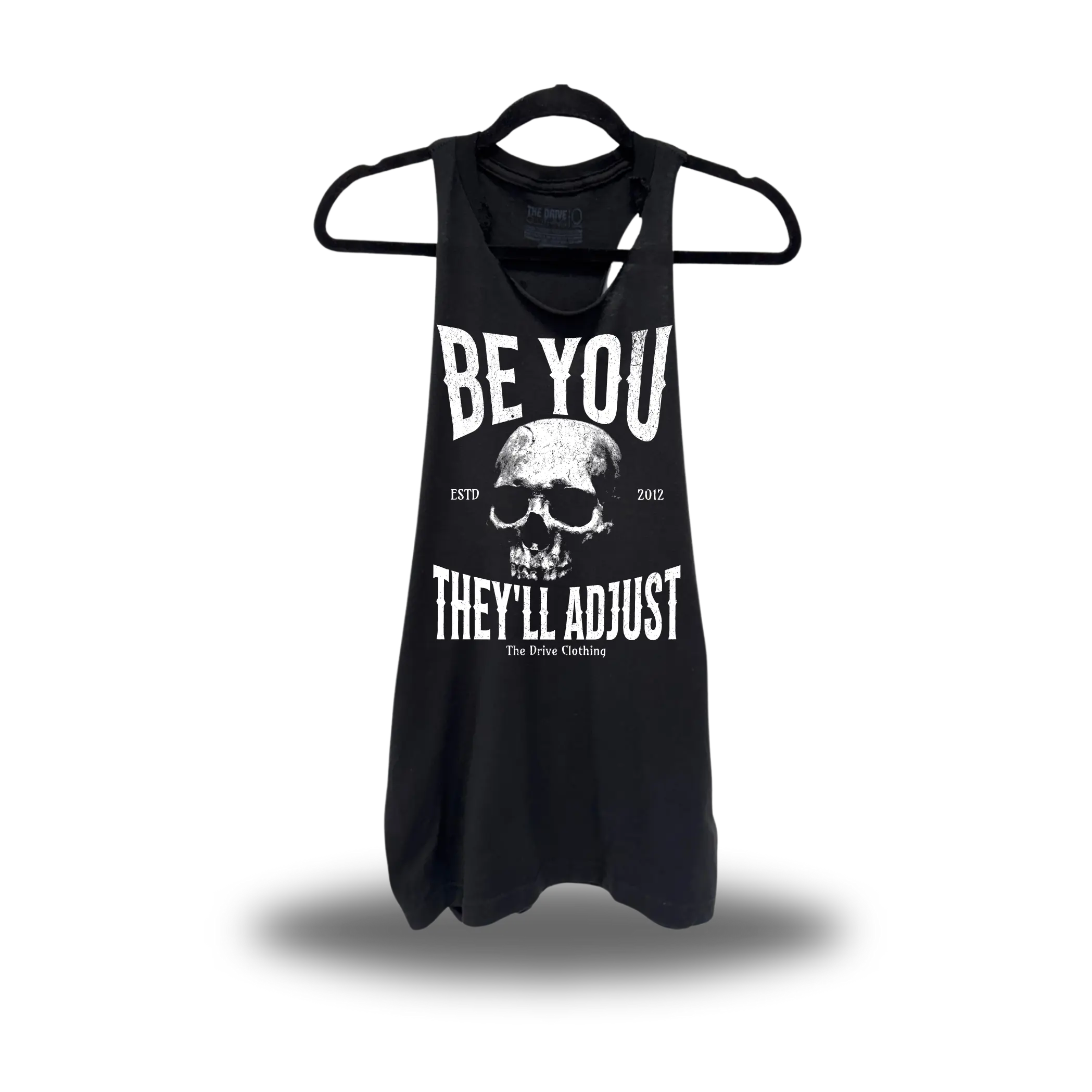 TheDriveClothing THEY’LL ADJUST Black Road Rash Stringer Tank Top – Unisex Y2K Streetwear Crop Tank, Biker Graphic Tee, Casual Urban Outfit, Gym Fit, Concert Wear, 100% Cotton