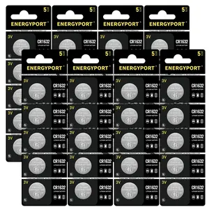 ENERGYPORT 40 Count CR1632 3V Lithium Button Cell, Long-Lasting & High Capacity for Watches, Key Fobs, Calculators, Medical Devices, and More