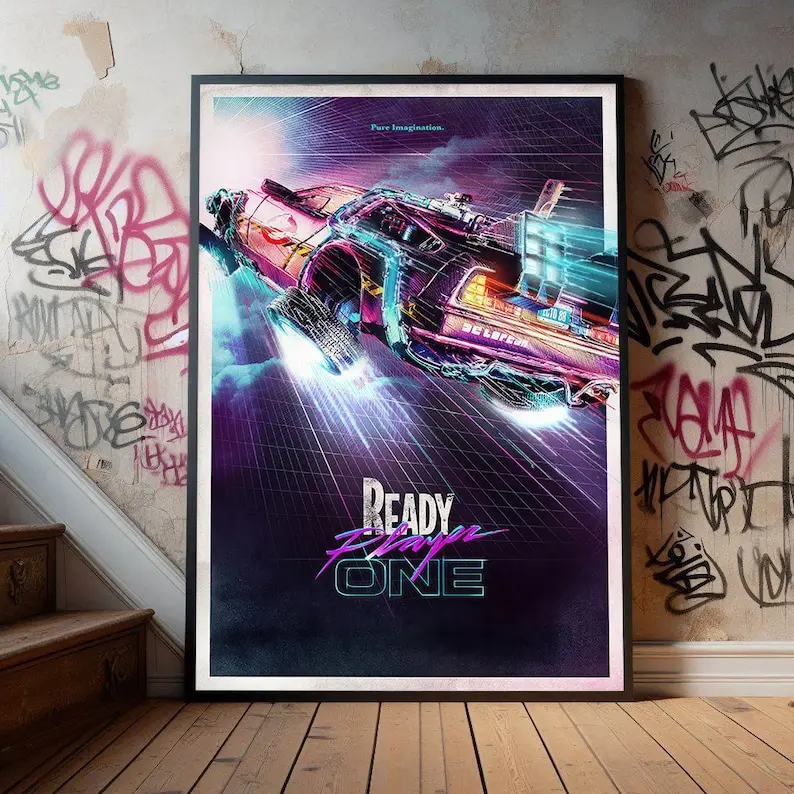 Ready Player One Movie Poster, Premium  Poster, Film Fans Collectibles, Popular Movie Poster for Gift