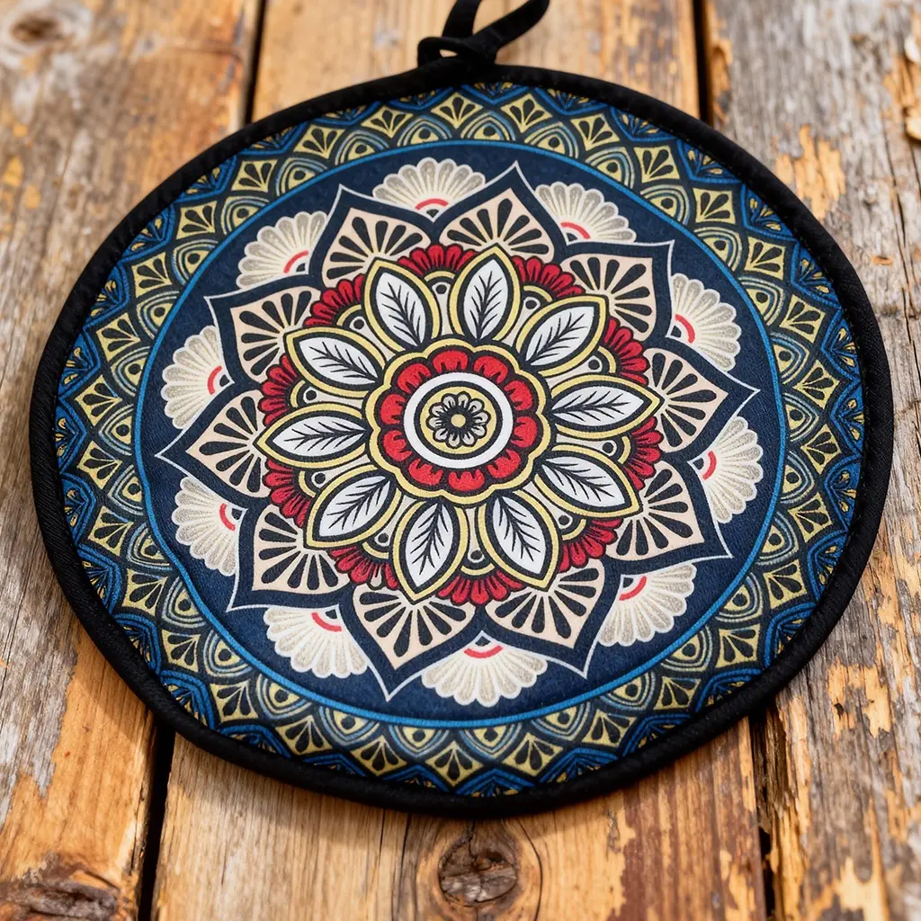 1pcs Mexican Thickened Corn Tortilla Insulated Bag, Pure Cotton Round Bread Carrier, Home Use Takeout Bag, Cross-Border Food Storage, Multi Purpose Storage, Organiser