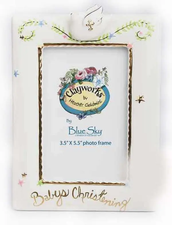 Baby's Christening Frame - Clayworks