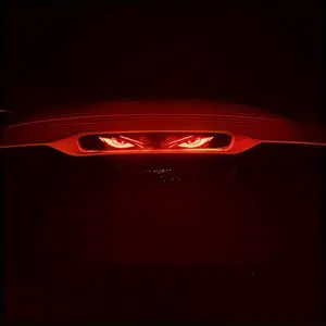 Anime Style Car Brake Light Sticker, Sticker for Cars, Automobile Decals, Self-Adhesive Vinyl Decoration with Glowing Eyes, Weather Resistant Design, Easy Installation