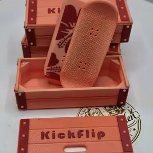 Hibiscus Kickflip Magnetic Fidget Toys Stress Relief Model/ Magnet Decor