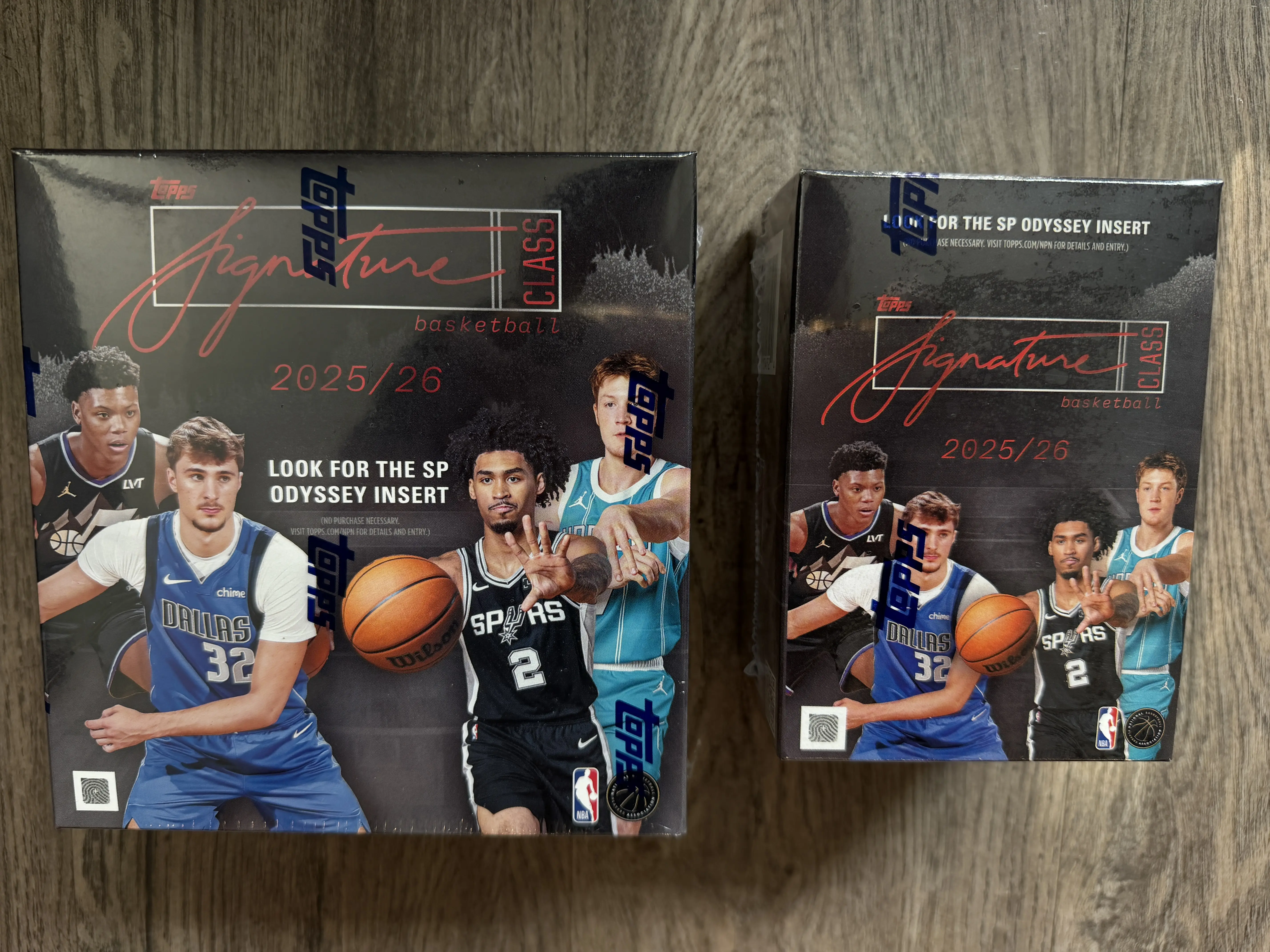 1 Mega & 1 Value Box 2025-26 NBA Basketball Signature Class Combo Bundle