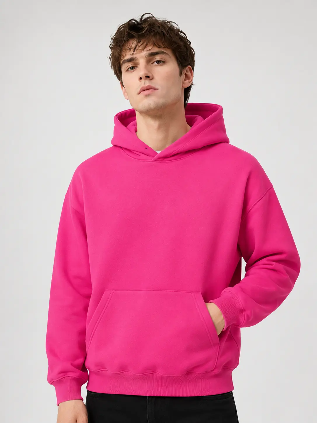 Men's Unisex Oversized Hoodies - 2026 Fall Winter Long Sleeve Soft Fleece Lined Breathable Sweatshirt, Oversized Cut, Cold Wash, Loose Fit Casual Travel Daily Workout Trendy Hooded Tops