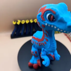 Velociraptor Articulated Toy with Multiple Colors - Classic & Novelty Toy Action Figure