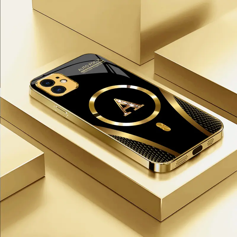 Suitable for [iPhone 11] high-end MagSafe phone case，Features a magnetic attachment function，Choose from all 26 letters—featuring a sophisticated, minimalist design. YM99