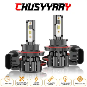 H13 LED Bulbs, 96000LM 1000% Ultra Brighter H13 Fog Bulb, 32PCS Lighting Chips, 80,000hrs+ Lifespan, 9008 Drving Light 6500K White, 1:1 Size Plug N Play Fog Light, Pack of 2