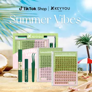 KEYYOU Venus Naiad DIY Lashes Clusters Invisible Band Natural Soft Waterproof Lash Extension Easy to Apply at Home Cosmetic Makeup Volume False Eyelashes  #DealsForYouDays