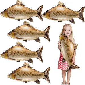 6 Pcs 33 Inch Fish Balloons Gone Fishing Party Decorations Fishing Balloons Themed Party Decorations for Fish Theme Birthday Supplies