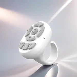 Wireless Remote Control Ring, 8-button Smartphone Camera Control Selfie Tool, Suitable for Various APP, Selfie Accessories for Gift
