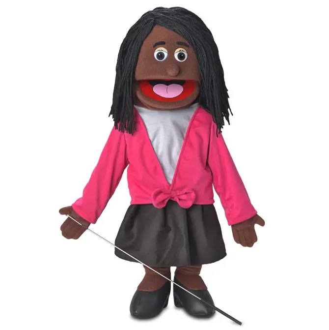 Barbara, Woman Puppet, Black (25")