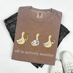 Funny Teacher State Testing Goose Shirt, Test Day Comfort Colors T-shirt, Testing Coordinator Tee, Off To Actively Monitor Shirt Funny Teacher Goose Tee