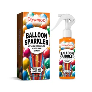DOWMOO Latex Balloon Shiny Spray, Long-Lasting Glossy Effect, Party Decoration Supply for Atmosphere Enhancement