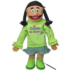 Spanish Christian Girl Puppet, Cristo Te Ama (25")