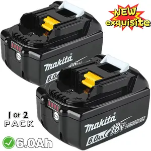 NEW For Makita 6.0Ah 18V exquisite replace lithium-ion batteries BL1860B BL1850B BL1840B BL1815B-1 or 2 pack