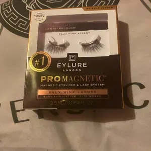 Eylure London pro magnetic eyeliner & lash system Faux mink lashes easy application/ 15 wears .