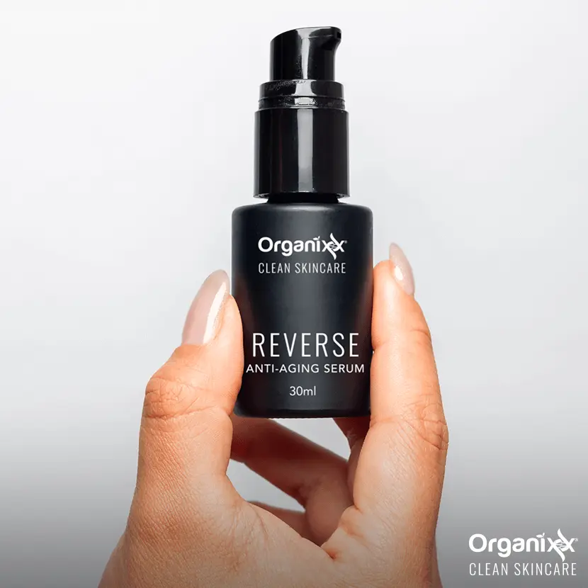 Organixx Reverse Anti-Aging Serum with Tremella Mushroom & Argan Stem Cells, Lightweight Hydration for Dewy & Soft Skin, Vegan, 1 fl oz, Nourishing, Hyaluronic, Moisturize, Plant, Organic, Aroma, Hydrating, Natural, Gluten Free, Skin Transformation