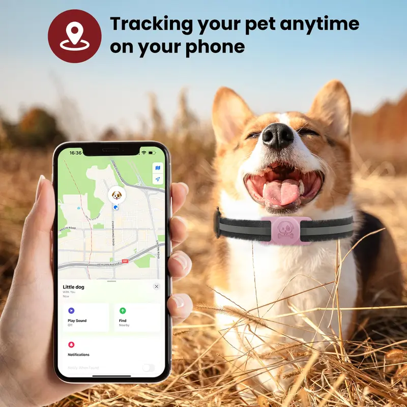 [Flash Deals] Tukio Waterproof Airtag Dog Collar Holder - Silicone Anti-Lost Protective Case for Apple Airtag/GPS Tracker(Find My for ios) Fits All Collar Widths Pet Gear tiktokshopbacktoschool