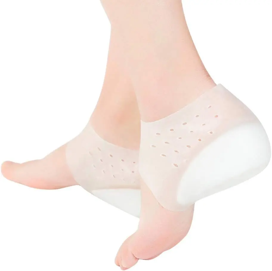 Silicone Height Insoles 5.5cm, Invisible Heel Pads for Height Increase, Plantar Fasciitis, Arch Support, Heel Sleeves
