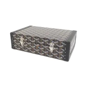Pre-owned Goyard Canvas Small Leather Goods Coffret Vendome Coated Jewelry Case